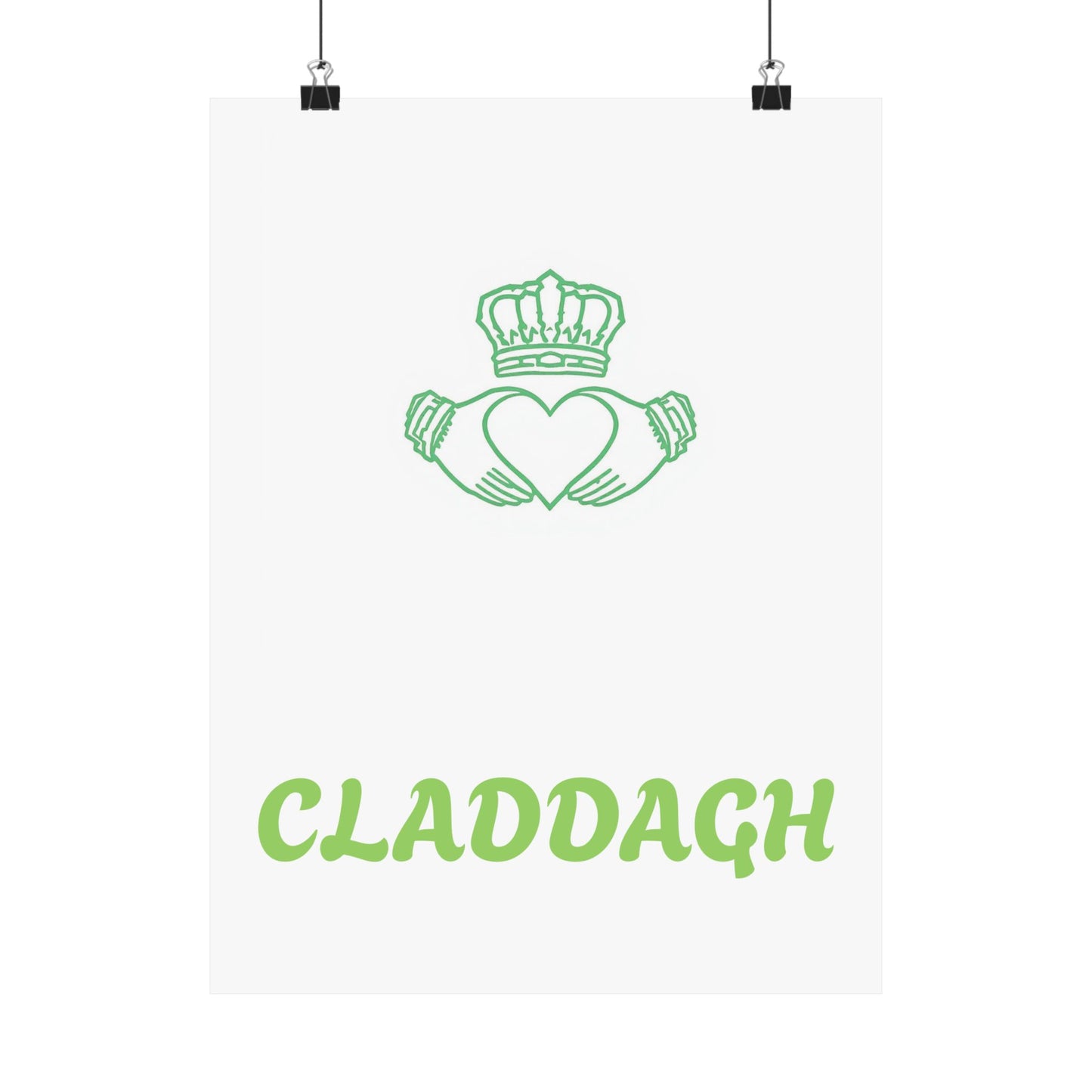 Vertical Poster Irish Claddagh Symbol Wall Art